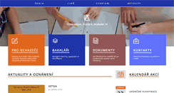 Desktop Screenshot of gyarab.cz